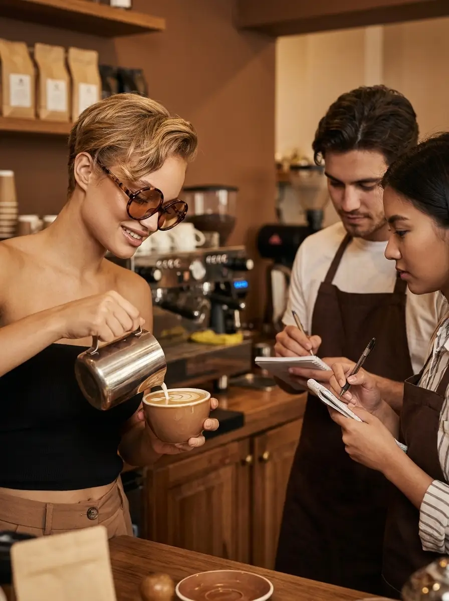 Valentina durante una mentoría del programa
